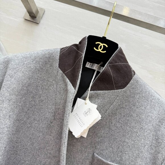 Brunello Cucinelli autumn and winter new wool blend coat - Picture 6 of 16